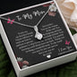 To My Mom - You Are The World - Sparkling Radiance Necklace - Celeste Jewel