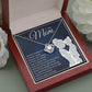 To My Mom - Your Little Girl - Love Knot Necklace - Celeste Jewel