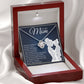 To My Mom - Your Little Girl - Love Knot Necklace - Celeste Jewel