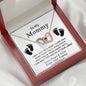 To My Mommy - Keep This In Your Heart - Interlocking Hearts Necklace - Celeste Jewel