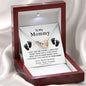 To My Mommy - Keep This In Your Heart - Interlocking Hearts Necklace - Celeste Jewel