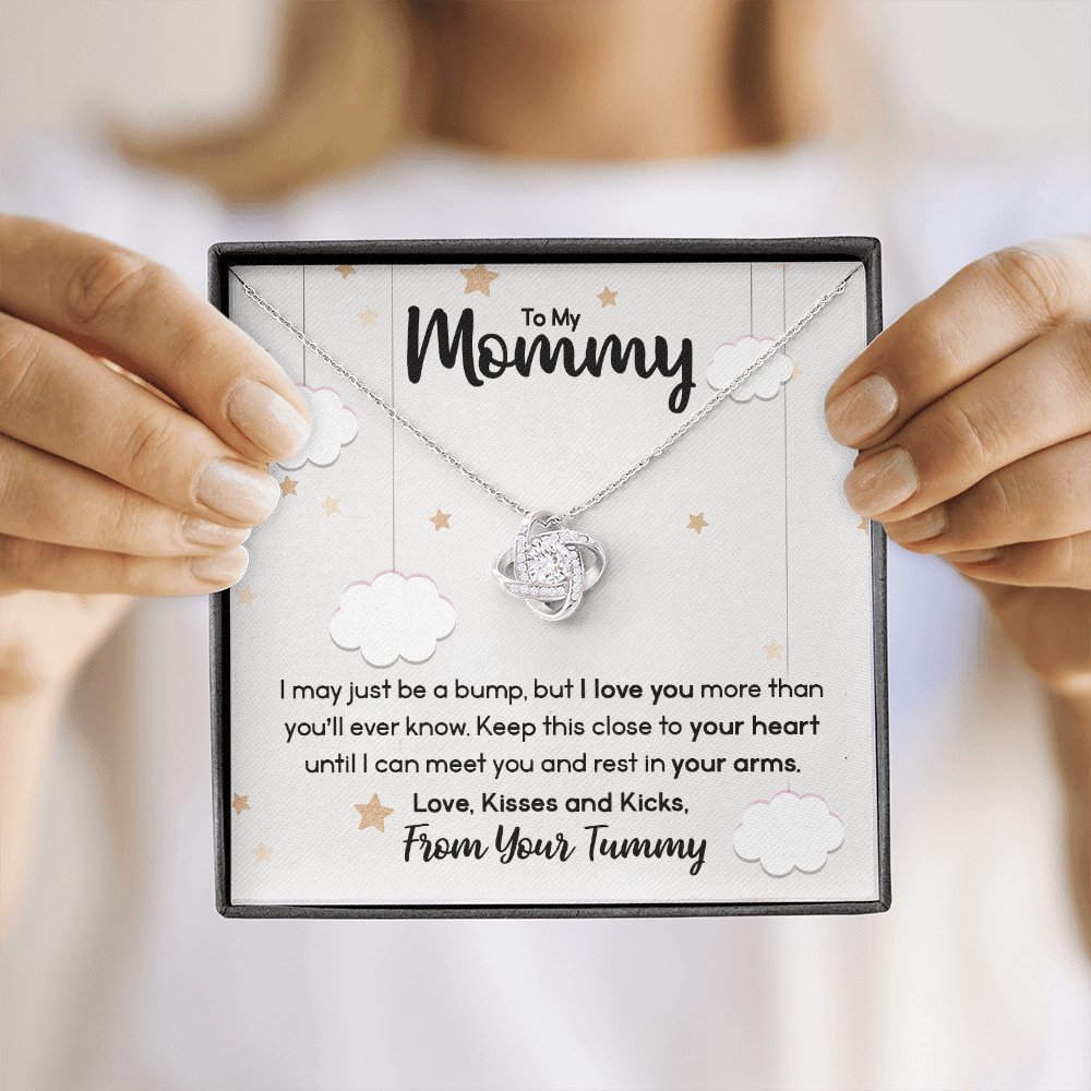 To My Mommy - Until I Can Meet You - Love Knot Necklace - Celeste Jewel