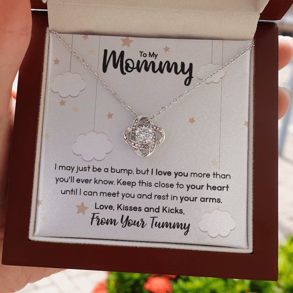 To My Mommy - Until I Can Meet You - Love Knot Necklace - Celeste Jewel