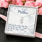 To My Mother - Always Being There For Me - Sparkling Radiance Necklace - Celeste Jewel
