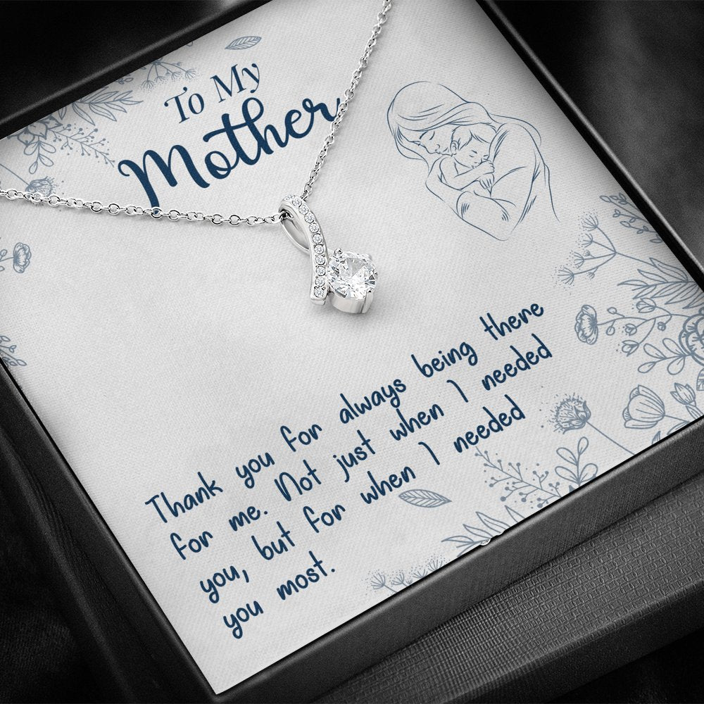 To My Mother - Always Being There For Me - Sparkling Radiance Necklace - Celeste Jewel