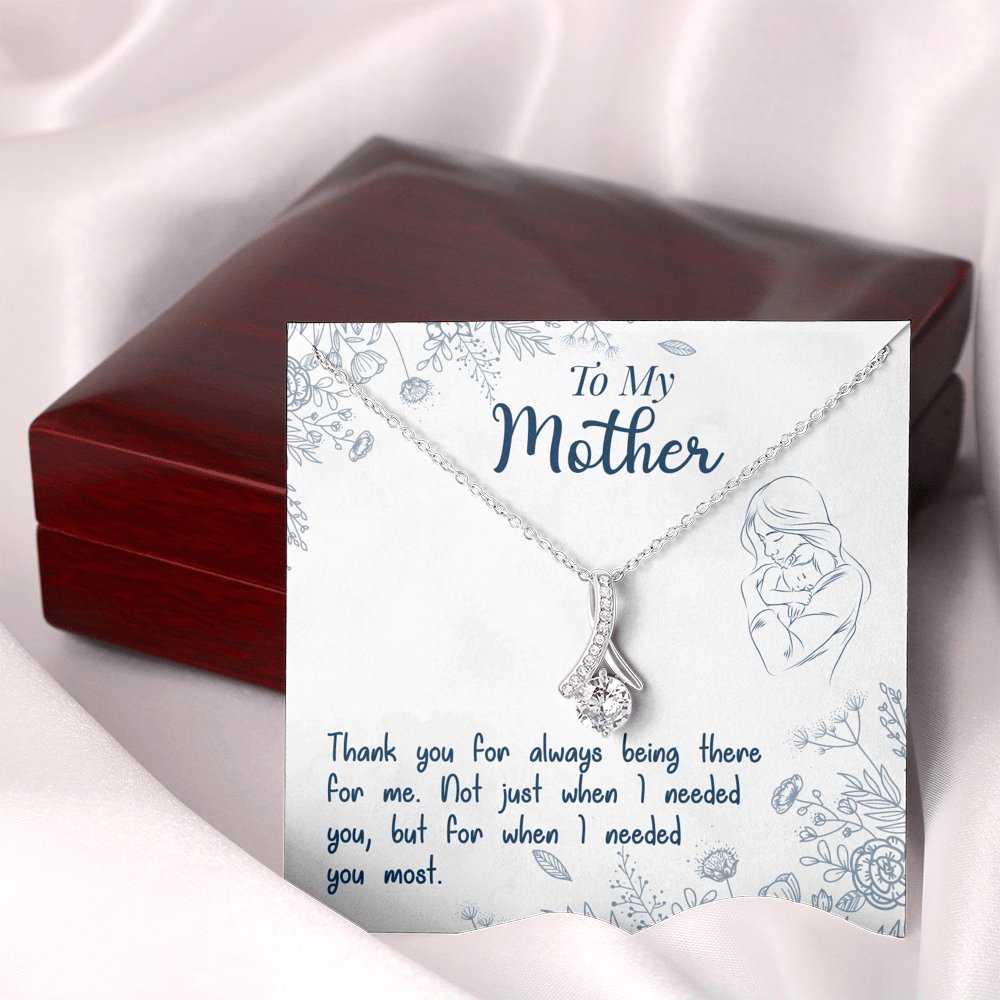 To My Mother - Always Being There For Me - Sparkling Radiance Necklace - Celeste Jewel
