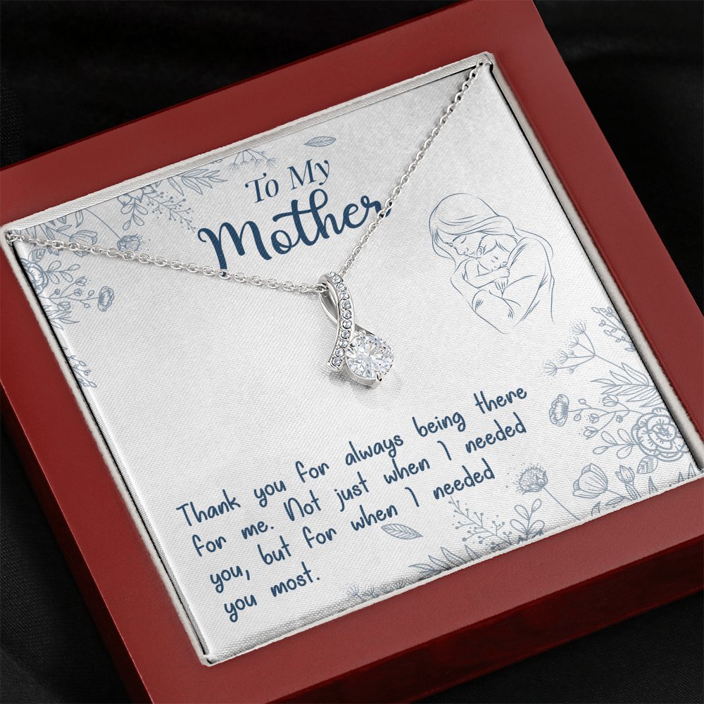 To My Mother - Always Being There For Me - Sparkling Radiance Necklace - Celeste Jewel