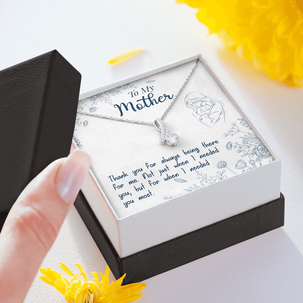 To My Mother - Always Being There For Me - Sparkling Radiance Necklace - Celeste Jewel