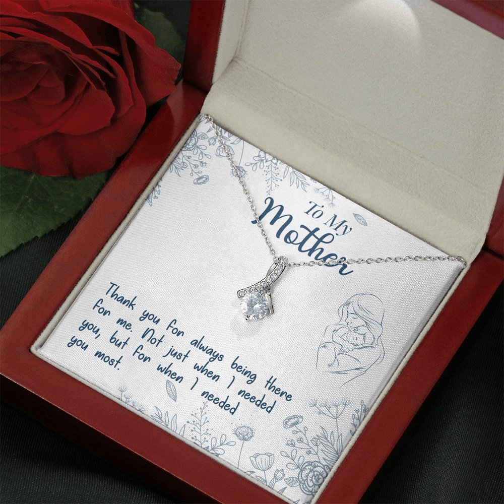 To My Mother - Always Being There For Me - Sparkling Radiance Necklace - Celeste Jewel