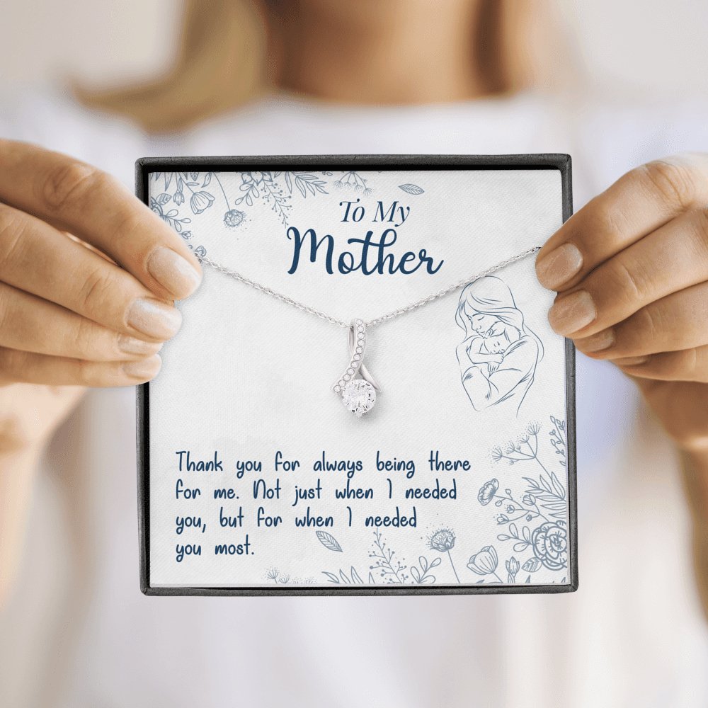 To My Mother - Always Being There For Me - Sparkling Radiance Necklace - Celeste Jewel