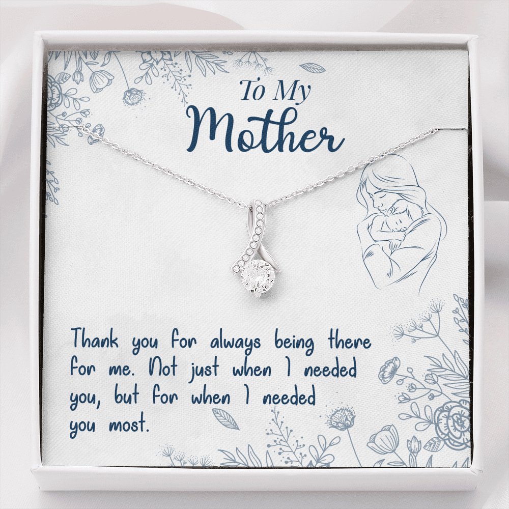 To My Mother - Always Being There For Me - Sparkling Radiance Necklace - Celeste Jewel