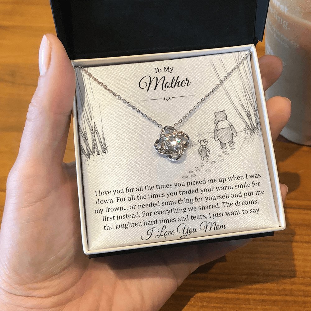 To My Mother - For All The Times - Love Knot Necklace - Celeste Jewel