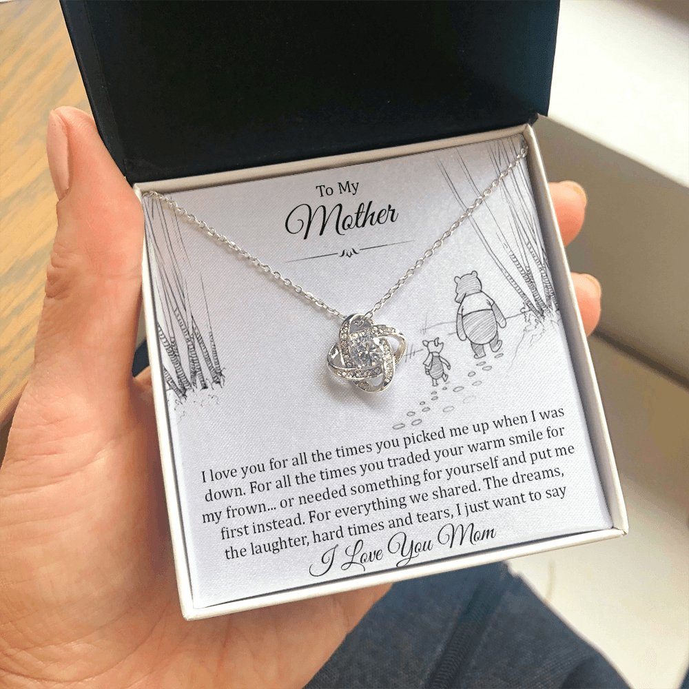 To My Mother - For All The Times - Love Knot Necklace - Celeste Jewel
