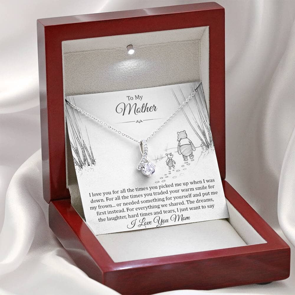 To My Mother - For All The Times - Sparkling Radiance Necklace - Celeste Jewel