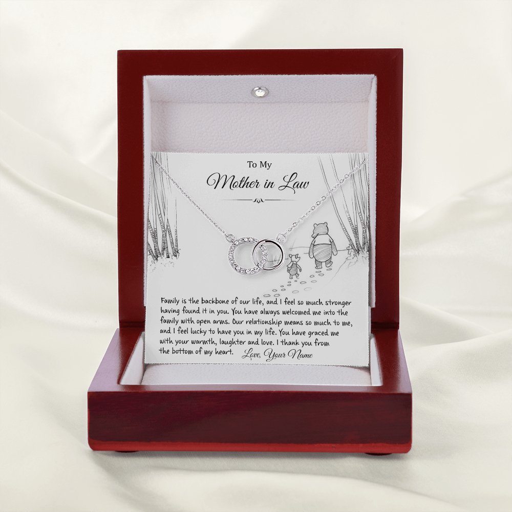 To My Mother In Law - From The Bottom Of My Heart - Perfect Pair Necklace - Celeste Jewel
