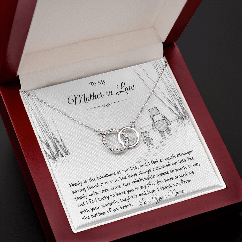 To My Mother In Law - From The Bottom Of My Heart - Perfect Pair Necklace - Celeste Jewel