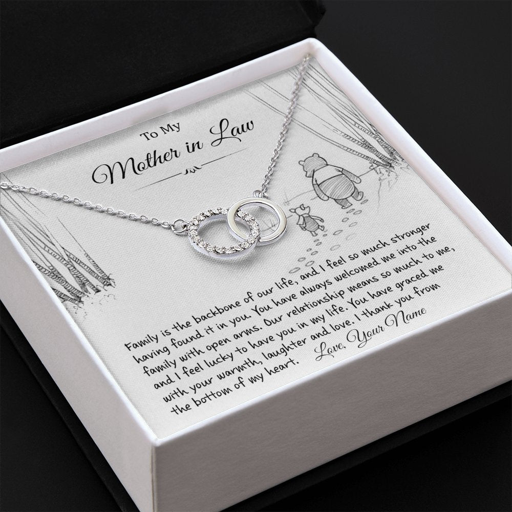To My Mother In Law - From The Bottom Of My Heart - Perfect Pair Necklace - Celeste Jewel