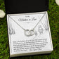 To My Mother In Law - From The Bottom Of My Heart - Perfect Pair Necklace - Celeste Jewel