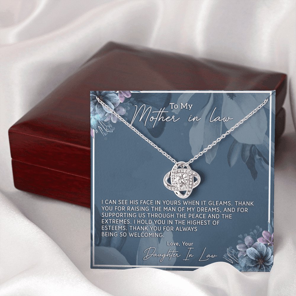 To My Mother In Law - Highest Of Esteems - Love Knot Necklace - Celeste Jewel
