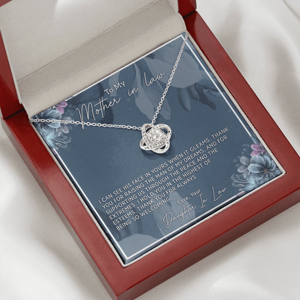 To My Mother In Law - Highest Of Esteems - Love Knot Necklace - Celeste Jewel