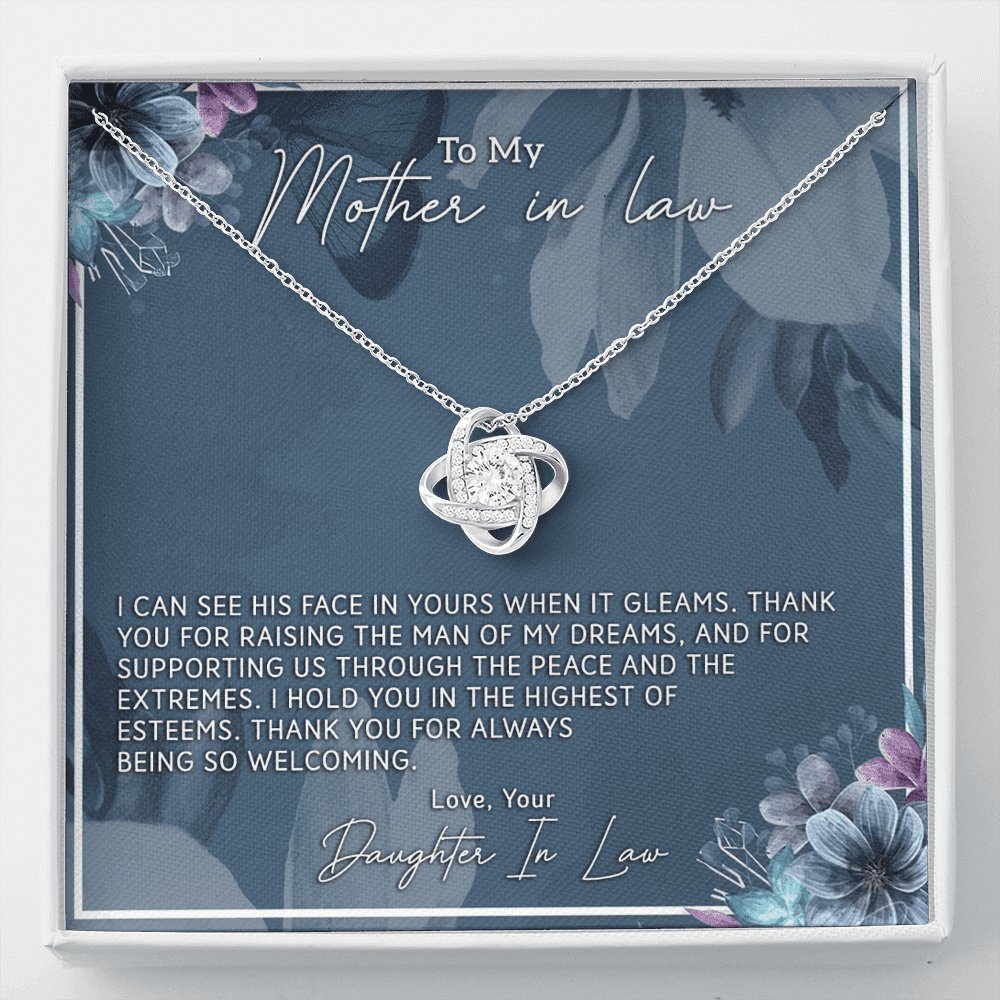 To My Mother In Law - Highest Of Esteems - Love Knot Necklace - Celeste Jewel