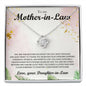 To My Mother-In-Law - Wed Your Son - Love Knot Necklace - Celeste Jewel