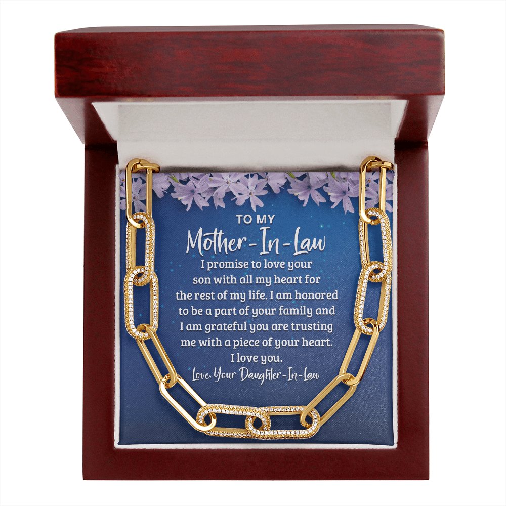 To My Mother-In-Law - With All My Heart - Forever Linked Necklace - Celeste Jewel