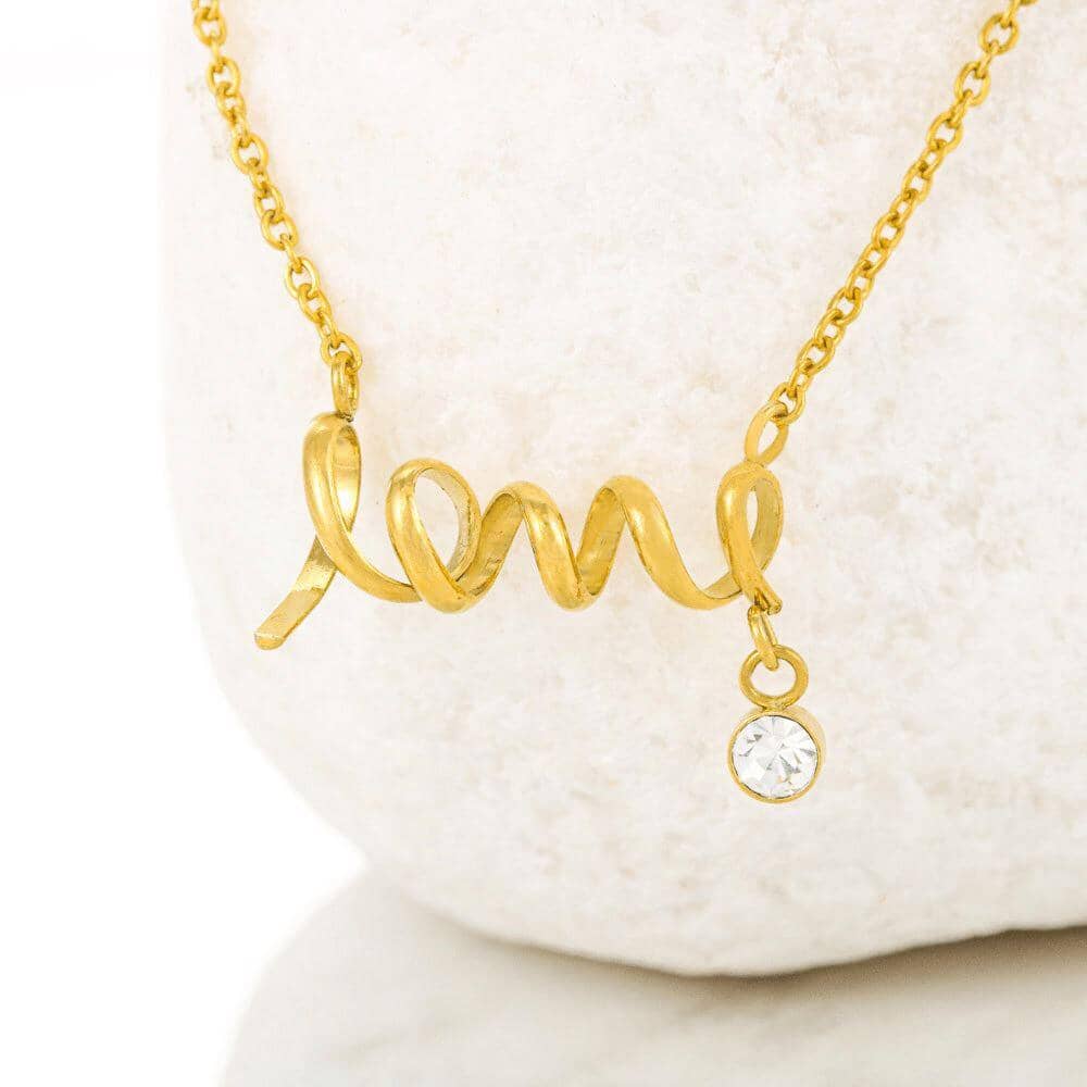 To My Mother - Sweetest Gift - Dainty Love Necklace - Celeste Jewel