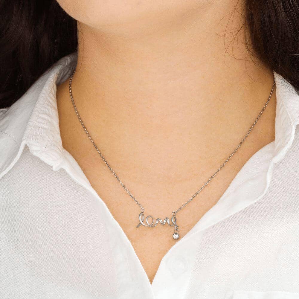 To My Mother - Sweetest Gift - Dainty Love Necklace - Celeste Jewel