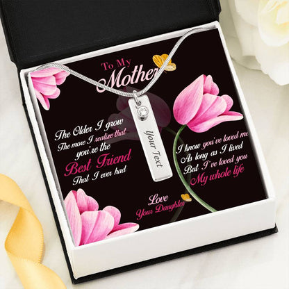 To My Mother - The Older I Grow - Birthstone Necklace - Celeste Jewel