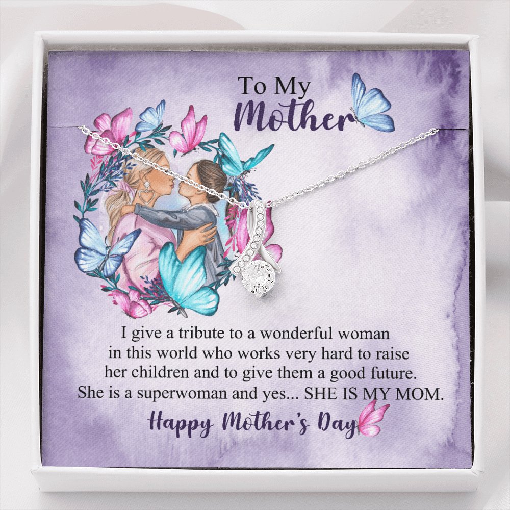 To My Mother - Tribute To A Wonderful Woman - Sparkling Radiance Necklace - Celeste Jewel