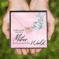 To My Mother - You're My World - Interlocking Hearts Necklace - Celeste Jewel