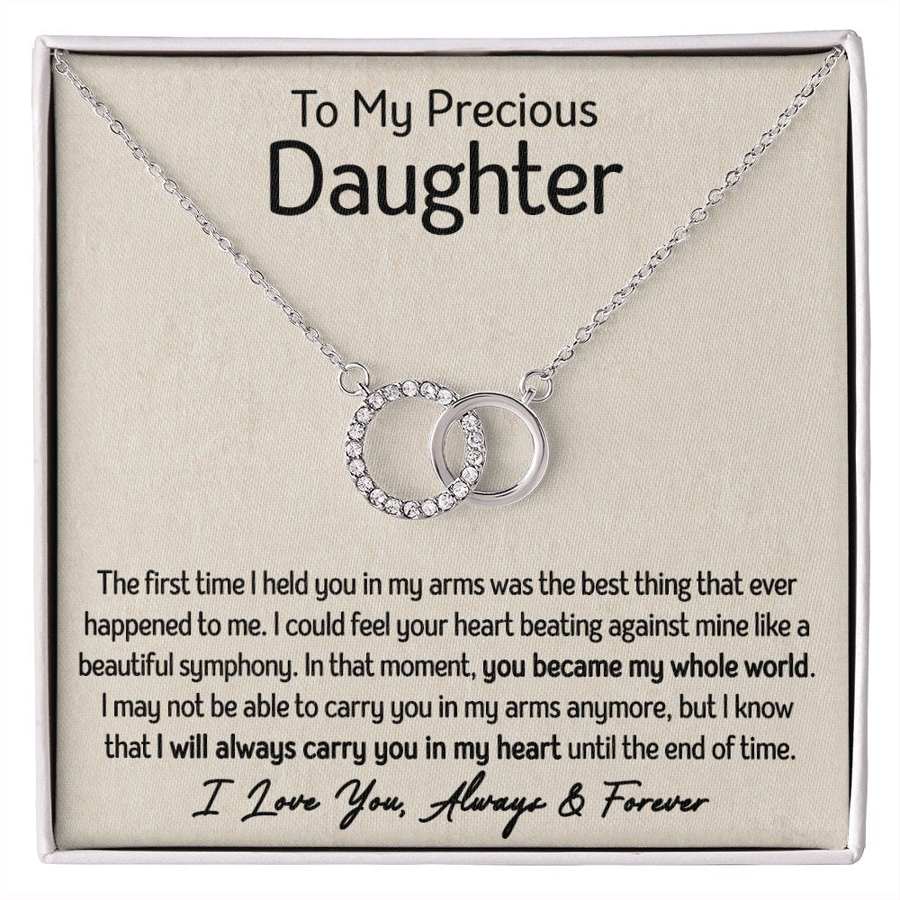 To My Precious Daughter - My Whole World - Perfect Pair Necklace - Celeste Jewel