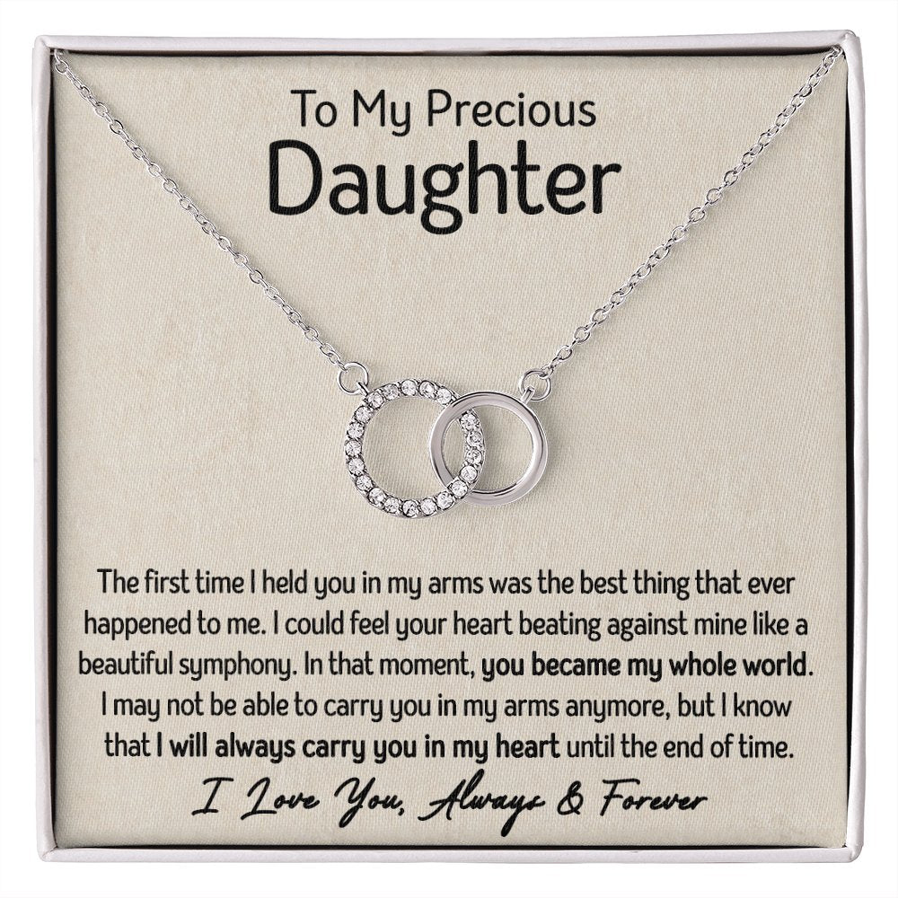 To My Precious Daughter - My Whole World - Perfect Pair Necklace - Celeste Jewel