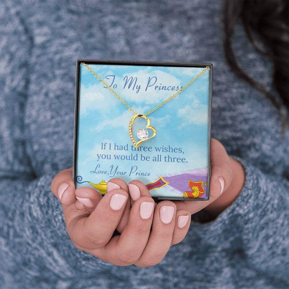 To My Princess - Three Wishes - Eternal Love Necklace - Celeste Jewel