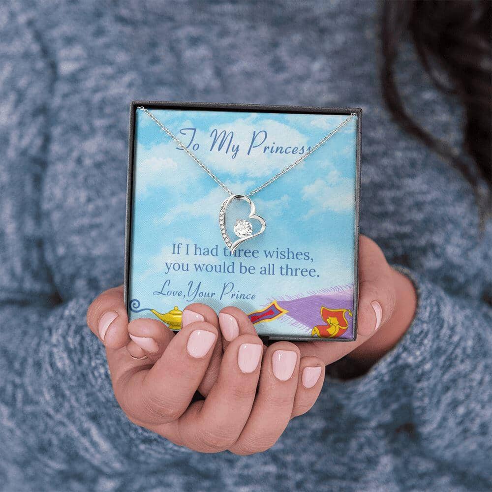 To My Princess - Three Wishes - Eternal Love Necklace - Celeste Jewel
