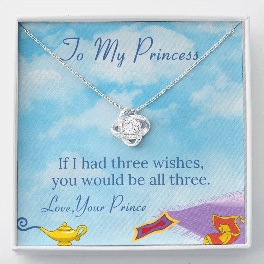 To My Princess - Three Wishes - Love Knot Necklace - Celeste Jewel
