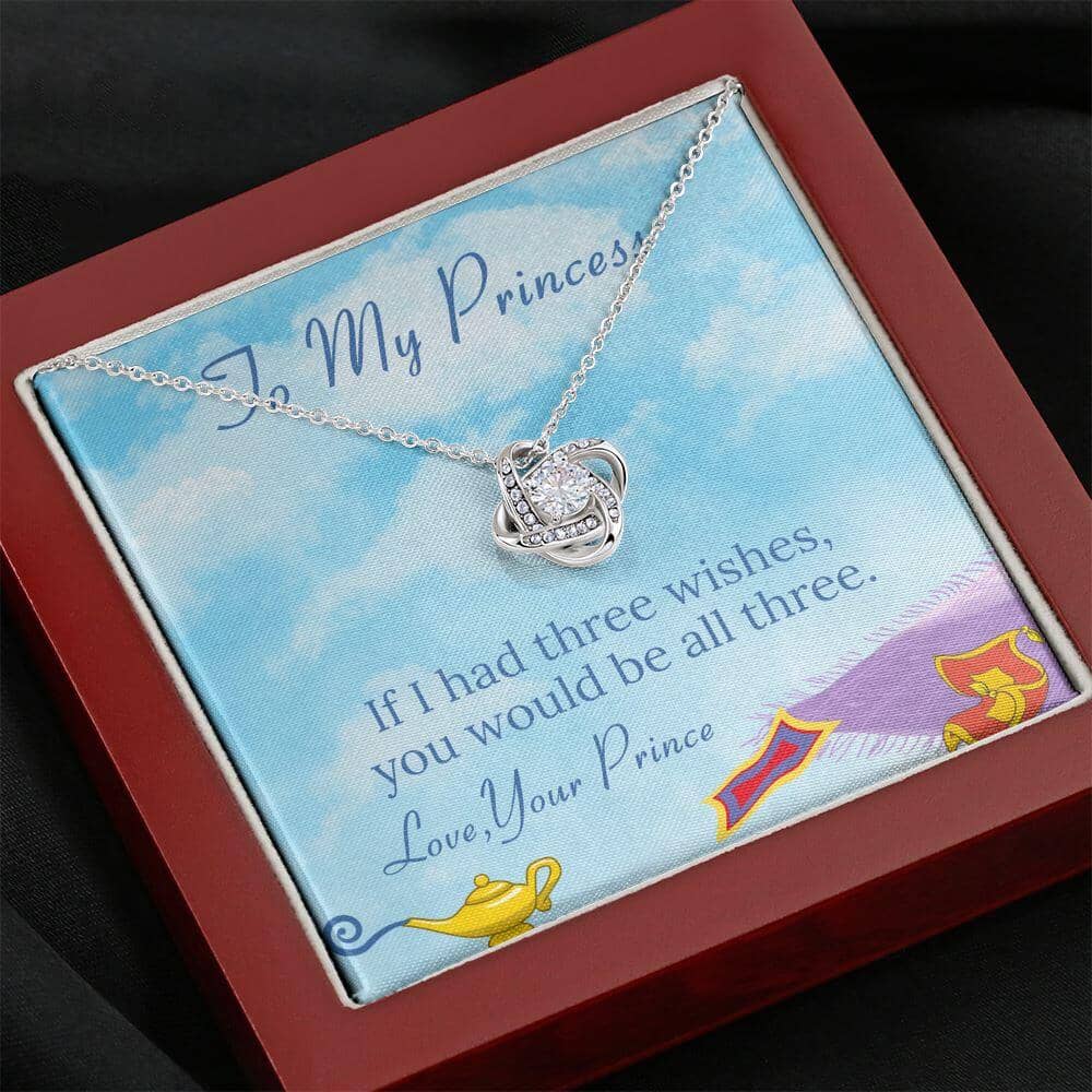 To My Princess - Three Wishes - Love Knot Necklace - Celeste Jewel
