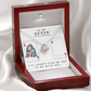 To My Queen - Always Find My Way - Love Knot Necklace Jewelry 