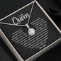 To My Queen - Straighten Your Crown - Eternal Hope Necklace - Celeste Jewel