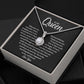 To My Queen - Straighten Your Crown - Eternal Hope Necklace - Celeste Jewel