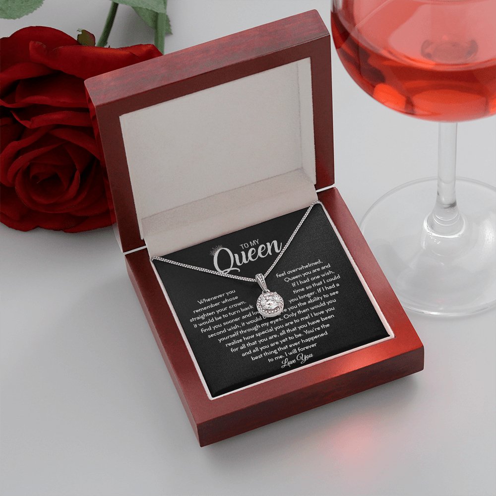 To My Queen - Straighten Your Crown - Eternal Hope Necklace - Celeste Jewel