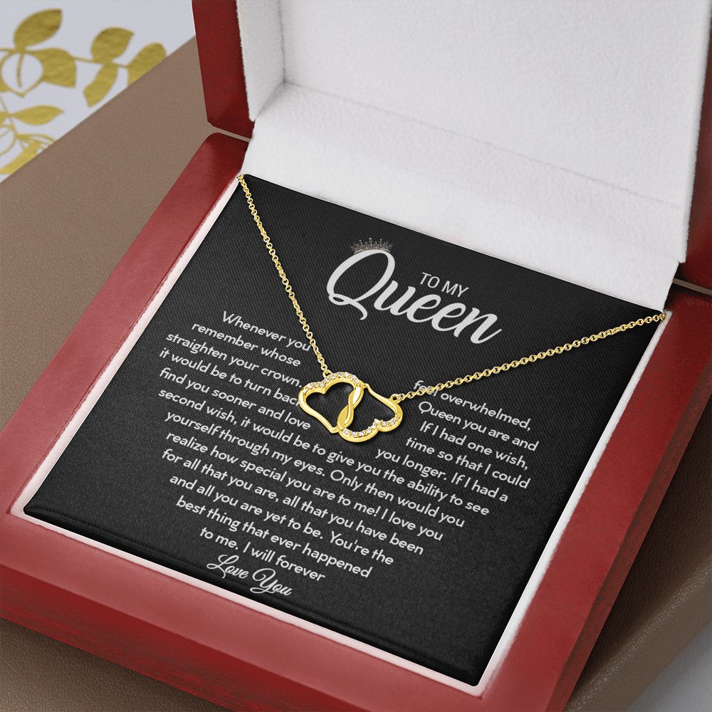 To My Queen - Straighten Your Crown - Everlasting Love Necklace - Celeste Jewel