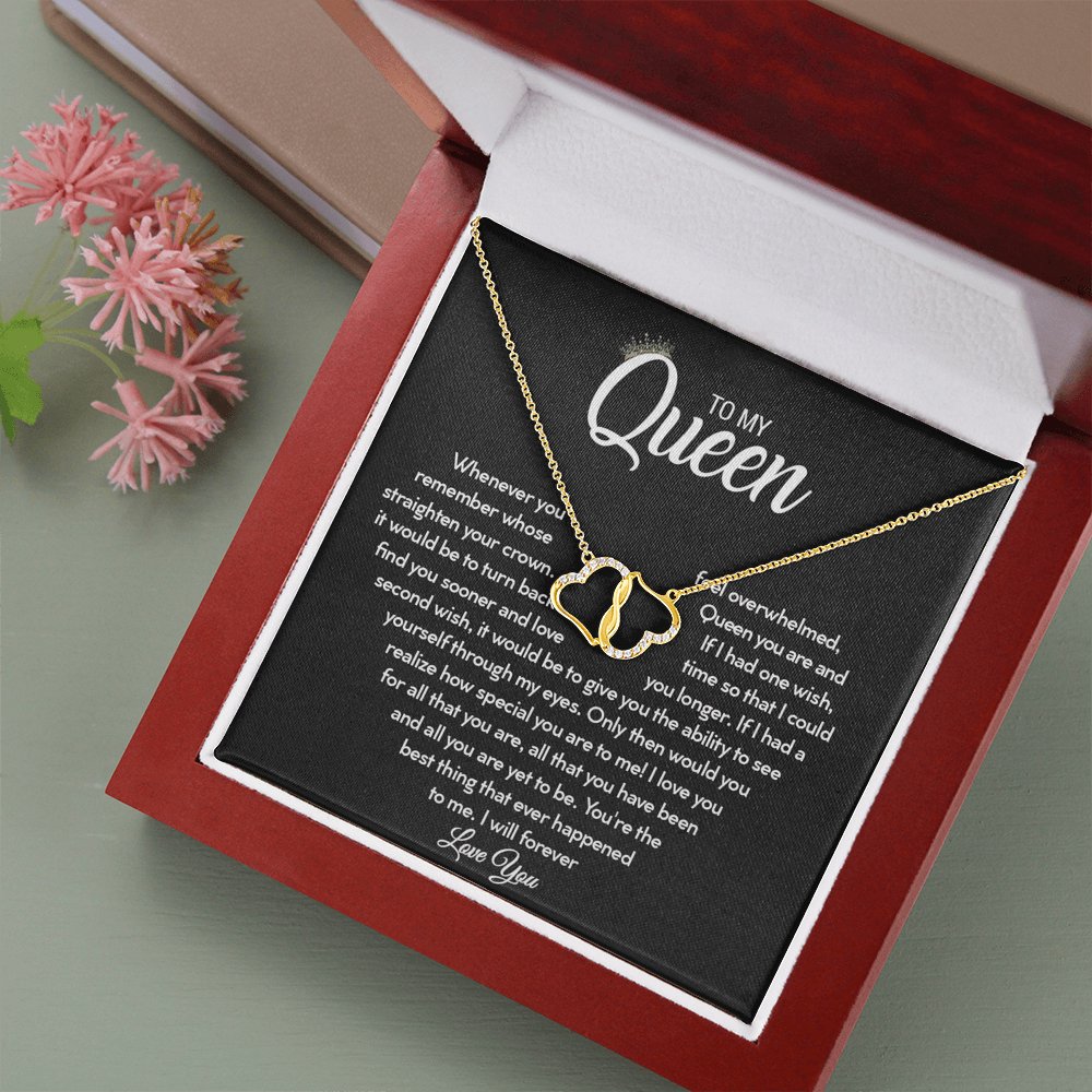 To My Queen - Straighten Your Crown - Everlasting Love Necklace - Celeste Jewel