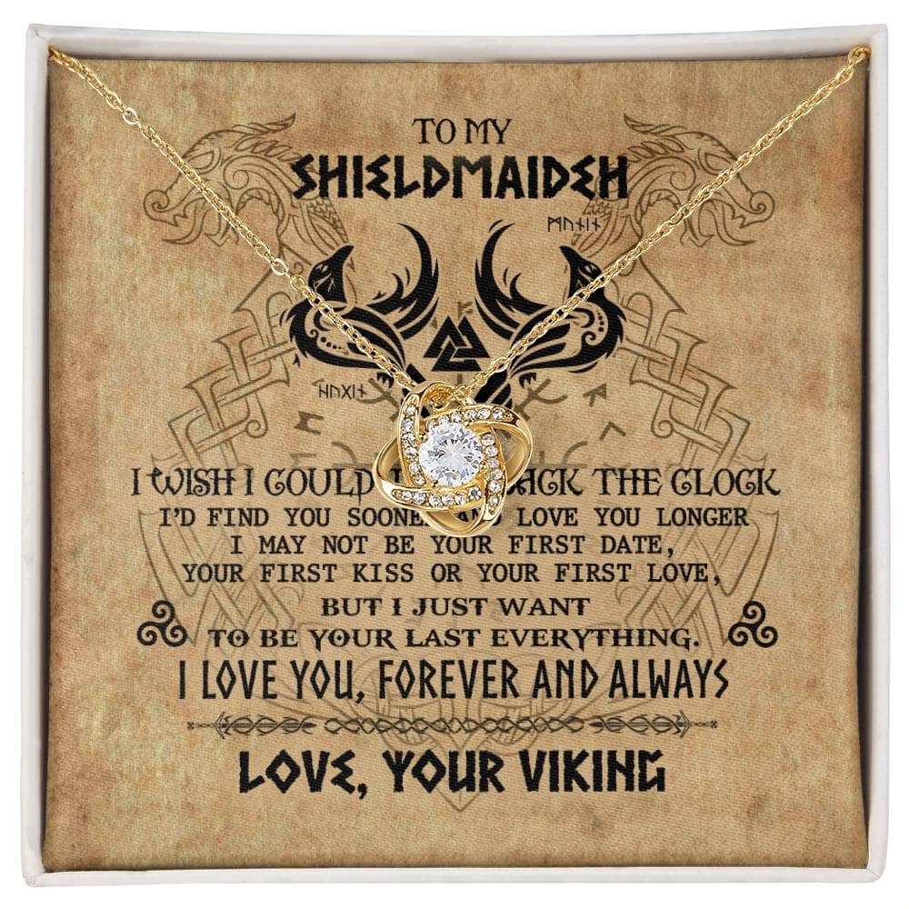 To My Shieldmaiden - Romantic Gift - Love Knot Necklace - Celeste Jewel