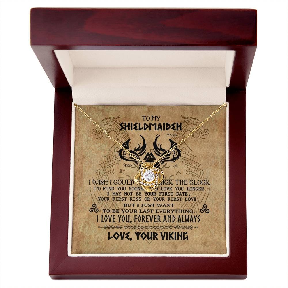 To My Shieldmaiden - Romantic Gift - Love Knot Necklace - Celeste Jewel