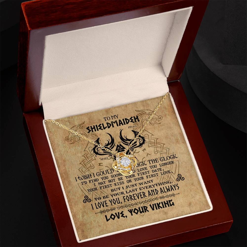 To My Shieldmaiden - Romantic Gift - Love Knot Necklace - Celeste Jewel