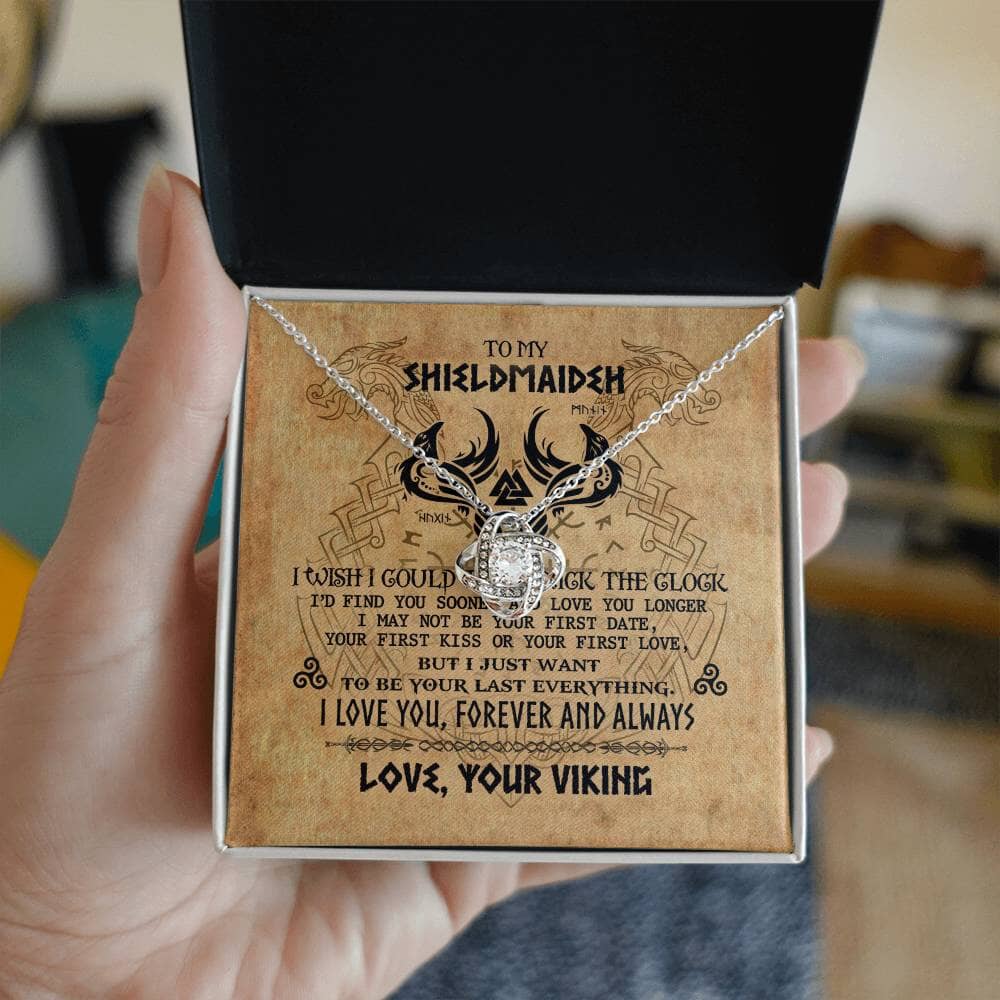 To My Shieldmaiden - Romantic Gift - Love Knot Necklace - Celeste Jewel