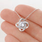 To My Sister - Friends Who Become Family - Love Knot Necklace - Celeste Jewel