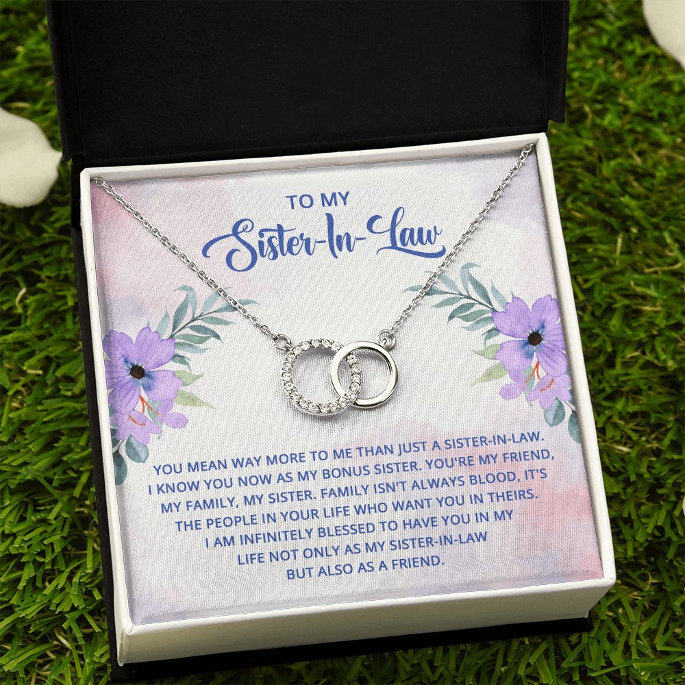 To My Sister-In-Law - My Bonus Sister - Perfect Pair Necklace - Celeste Jewel